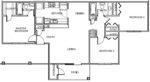 Three Bedrooms, Two Bathrooms 1091 Square Feet