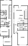 Three Bedrooms, Two and a Half Bathrooms 1385 Square Feet